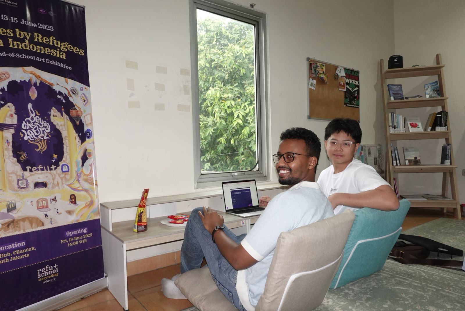 Group of teacher and students