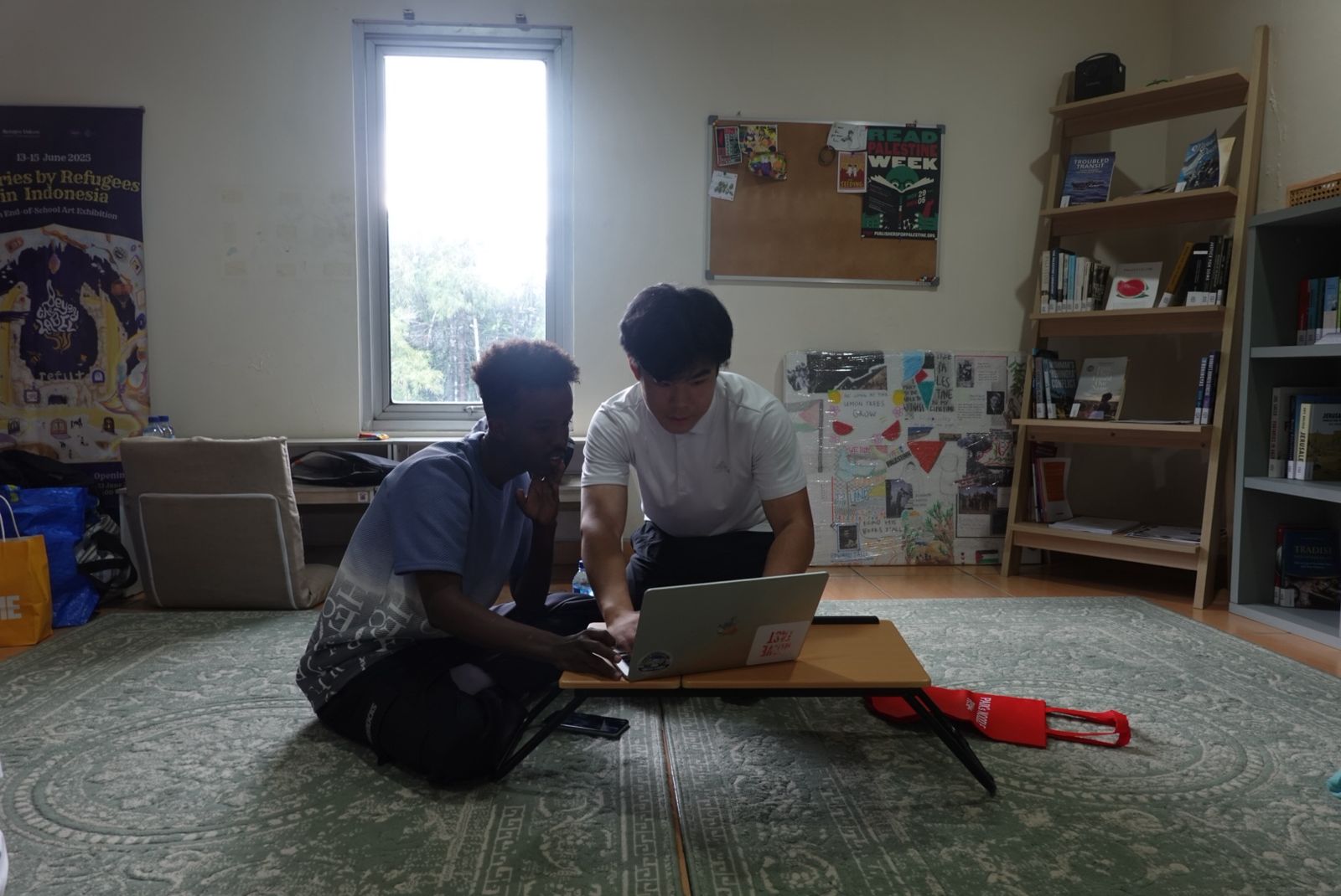 Group of teacher and students